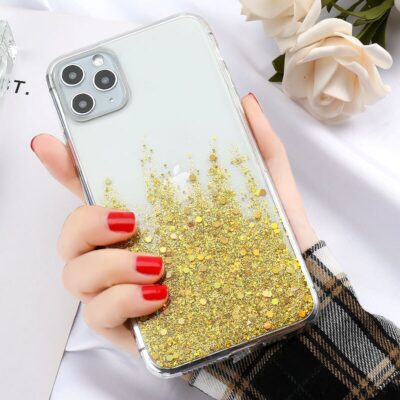 Soft Silicone Case For iPhone 11 Case XR SE 2020 11 Pro Max XS X 7 8 6 6S Plus Bling Glitter Star Cover For iPhone XS Max Fundas